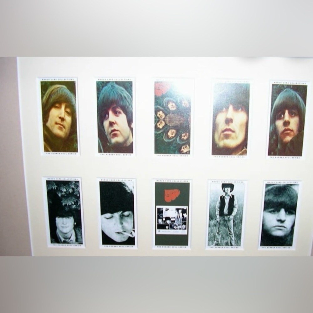 Vintage Beatle 90’s cards for framing. Warus cards matted, from UK. Limi…
